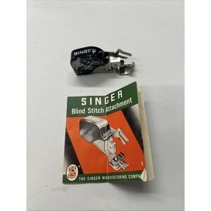 Vintage 1949 Singer Blind Stitch Attachment No. 160616  Original Manual No Screw